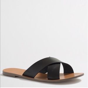 J. Crew Criss Cross Slide Sandals